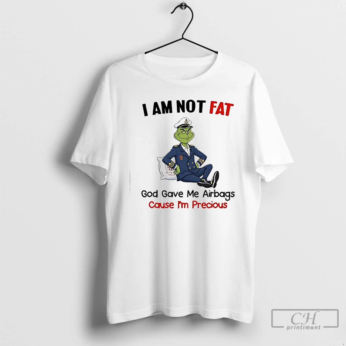 Classic Grinch Not Fat God Gave Me Airbags Cause Im Precious T-Shirts, Hoodie, Sweatshirt | WearSparks.com