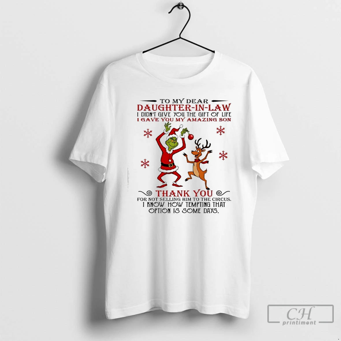 Classic Grinch To My Dear Daughter In Law I Didnt Give You The Gift Of T-Shirts, Hoodie, Sweatshirt | WearSparks.com