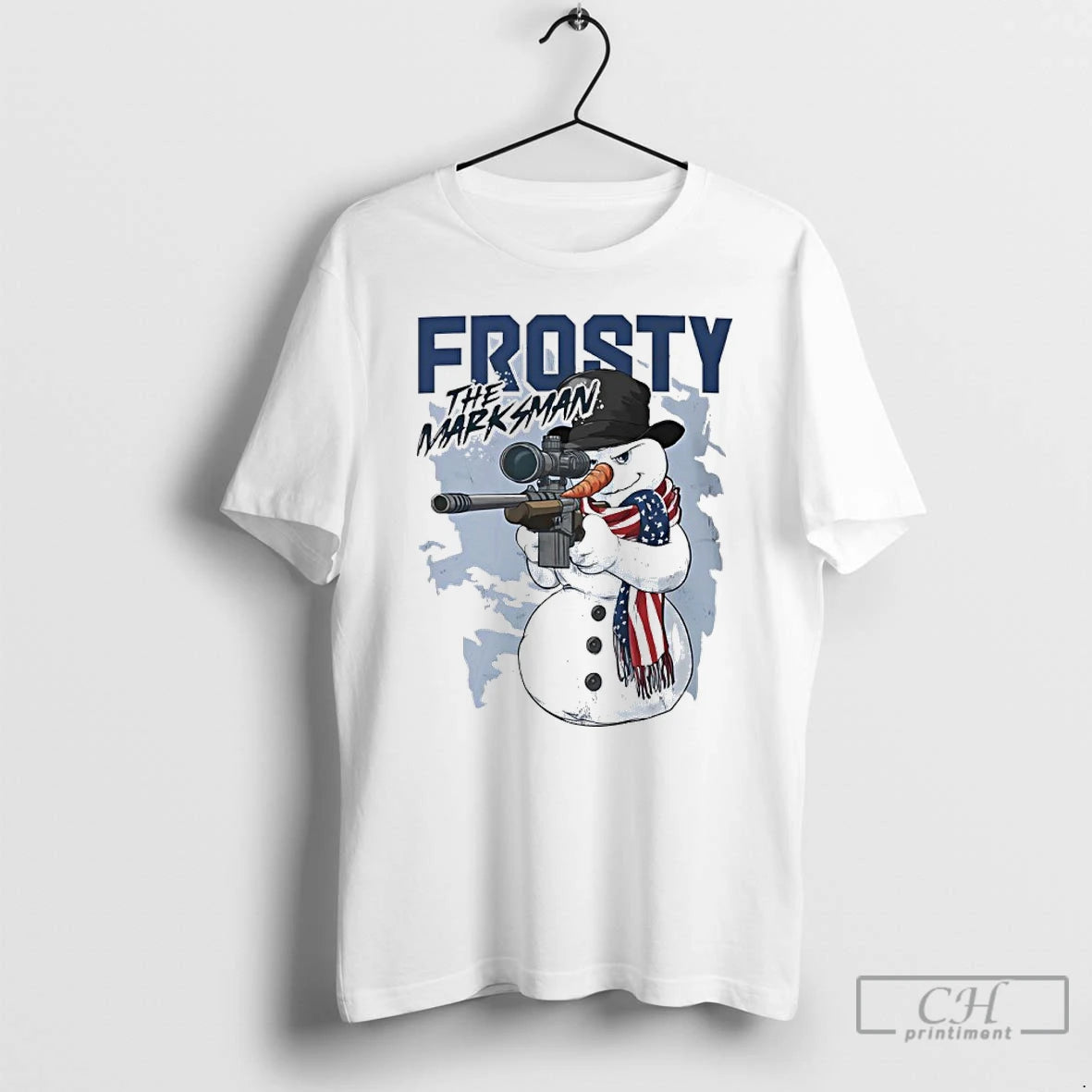 Classic Gun Snowman Frosty The Marksman T-Shirts, Hoodie, Sweatshirt | WearSparks.com