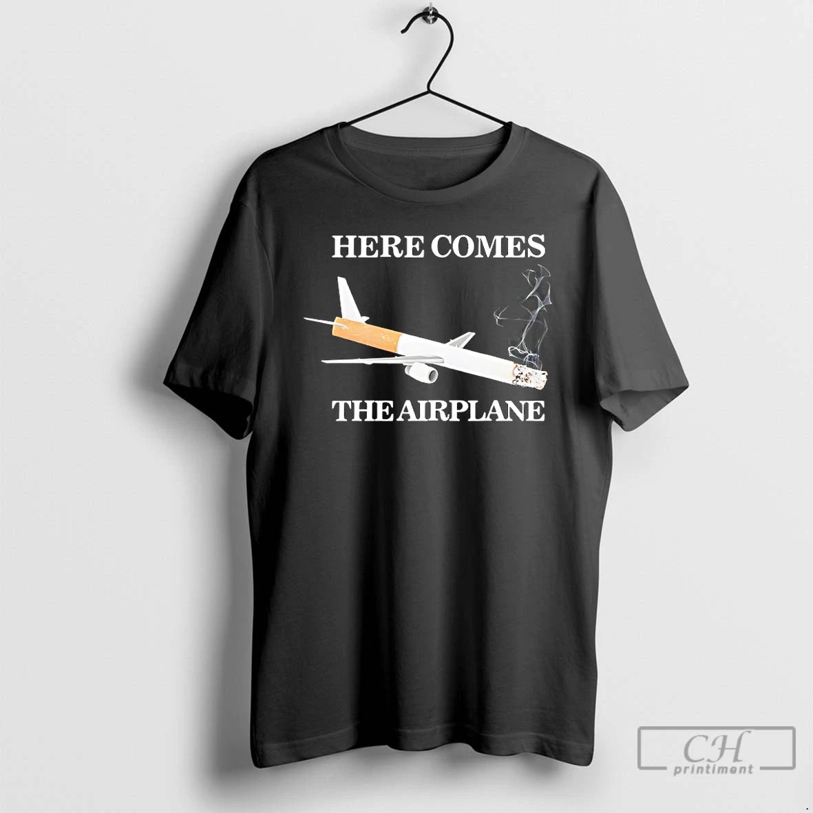 Classic Here Comes The Airplane Cigarette Meme T-Shirts, Hoodie, Sweatshirt | WearSparks.com