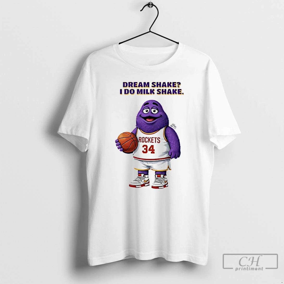 Classic Houston Rockets Grimace Dream Shake I Do Milk Shake