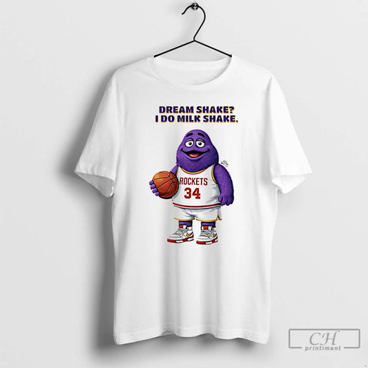 Classic Houston Rockets Grimace Dream Shake I Do Milk Shake