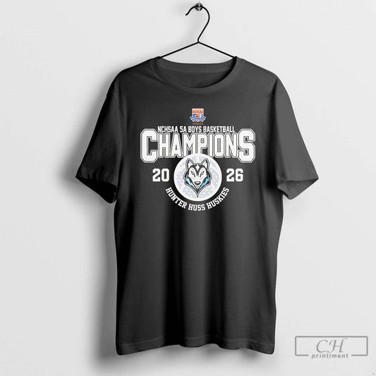 Classic Hunter Huss Huskies 2026 Nchsaa 5a Boys Basketball Champions Logo