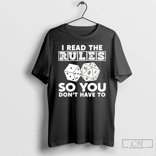 Classic I Read The Rules So You Dont Have To T-Shirts, Hoodie, Sweatshirt | WearSparks.com
