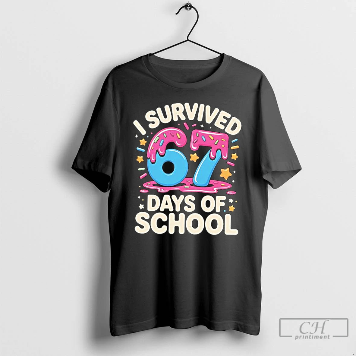 Classic I Survived 67 Days Of School Funny Meme Teacher T-Shirts, Hoodie, Sweatshirt | WearSparks.com