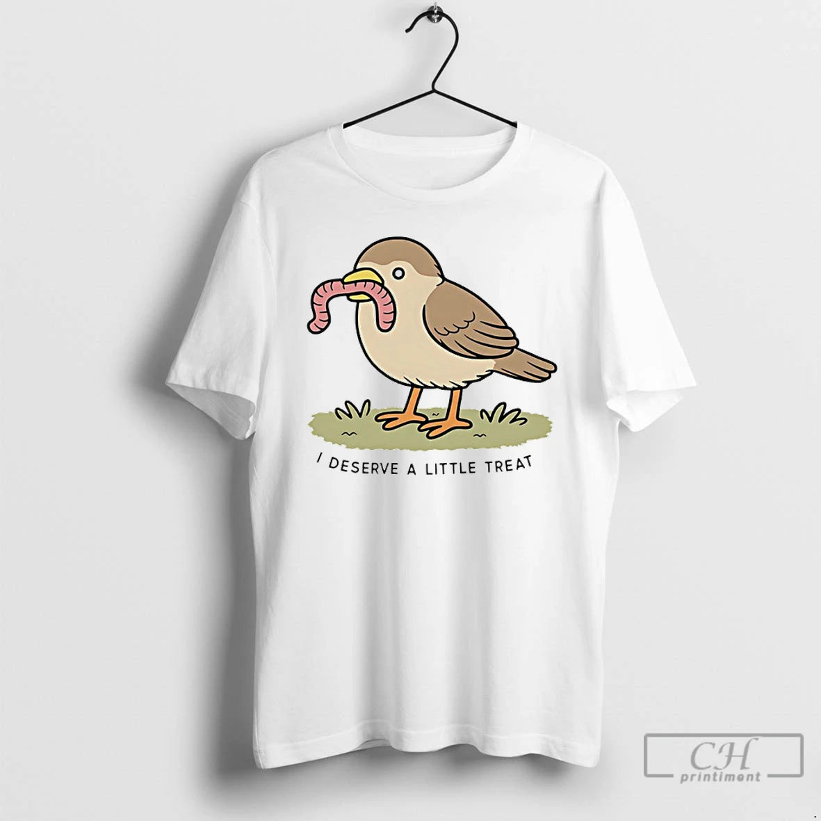 Classic I Deserve A Little Treat Bird Art