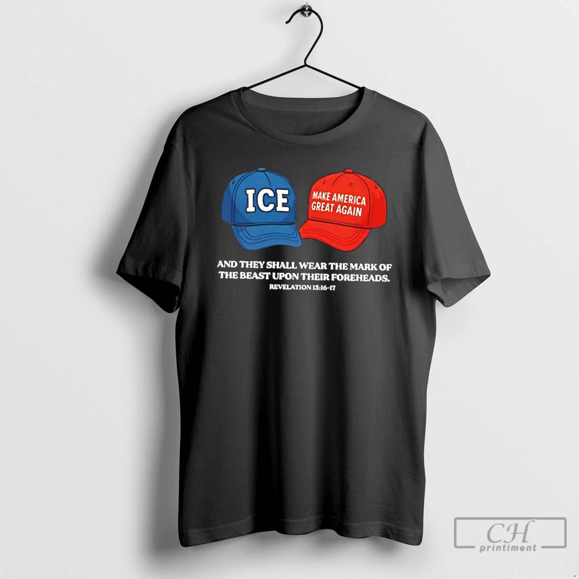 Classic Ice X Maga Craps Hats And They Shall Wear The Mark Of The Beast T-Shirts, Hoodie, Sweatshirt | WearSparks.com