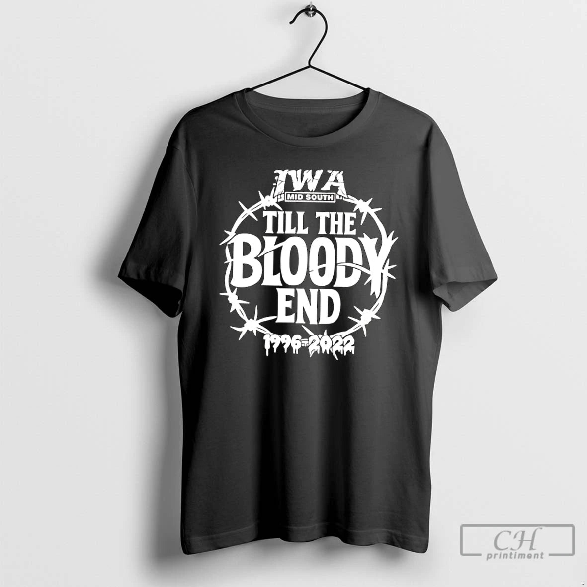 Classic Iwa Mid South Till The Bloody End Logo T-Shirts, Hoodie, Sweatshirt | WearSparks.com