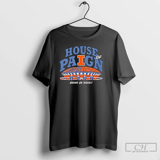 Classic Illinois Fighting Illini Football House Of Paign Bring Da Nois T-Shirts, Hoodie, Sweatshirt | WearSparks.com