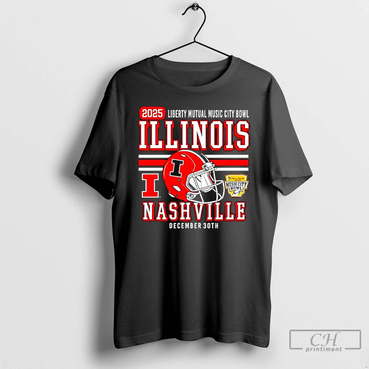 Classic Illinois Football 2025 Liberty Mutual Music City Bowl Dec 30th T-Shirts, Hoodie, Sweatshirt | WearSparks.com