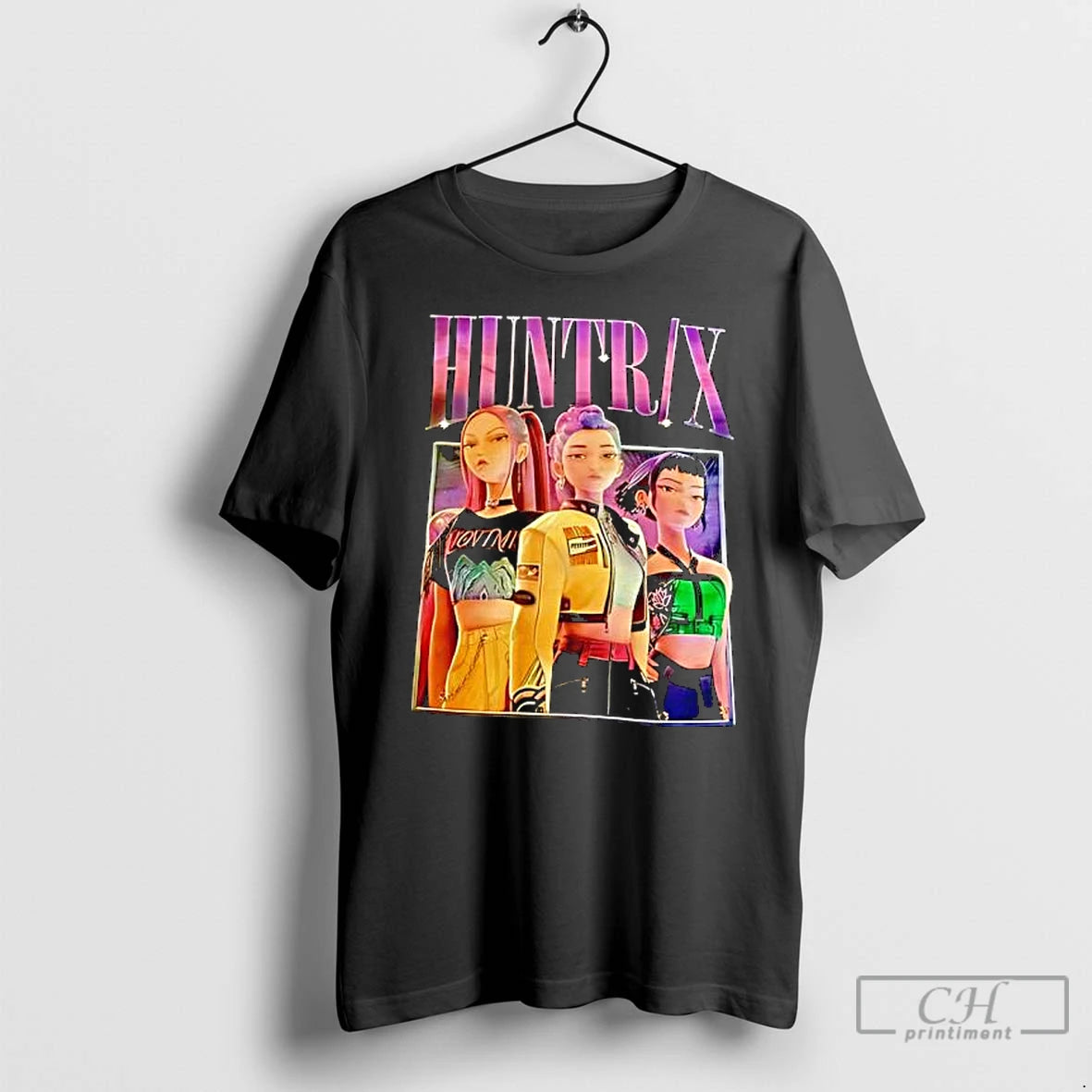Classic K Pop Demon Hunters Huntrix Characters Graphic T-Shirts, Hoodie, Sweatshirt | WearSparks.com