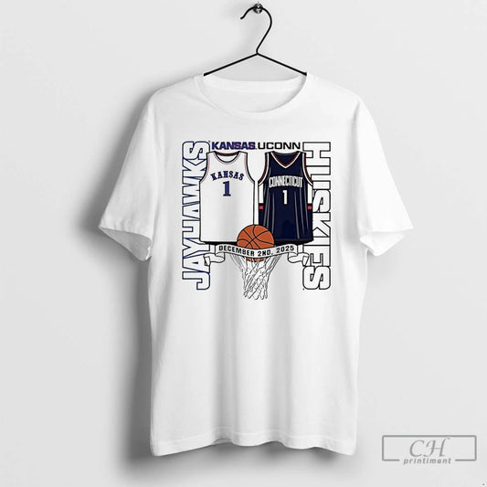 Classic Kansas Jayhawks Vs Uconn Huskies 2025 Basketball T-Shirts, Hoodie, Sweatshirt | WearSparks.com