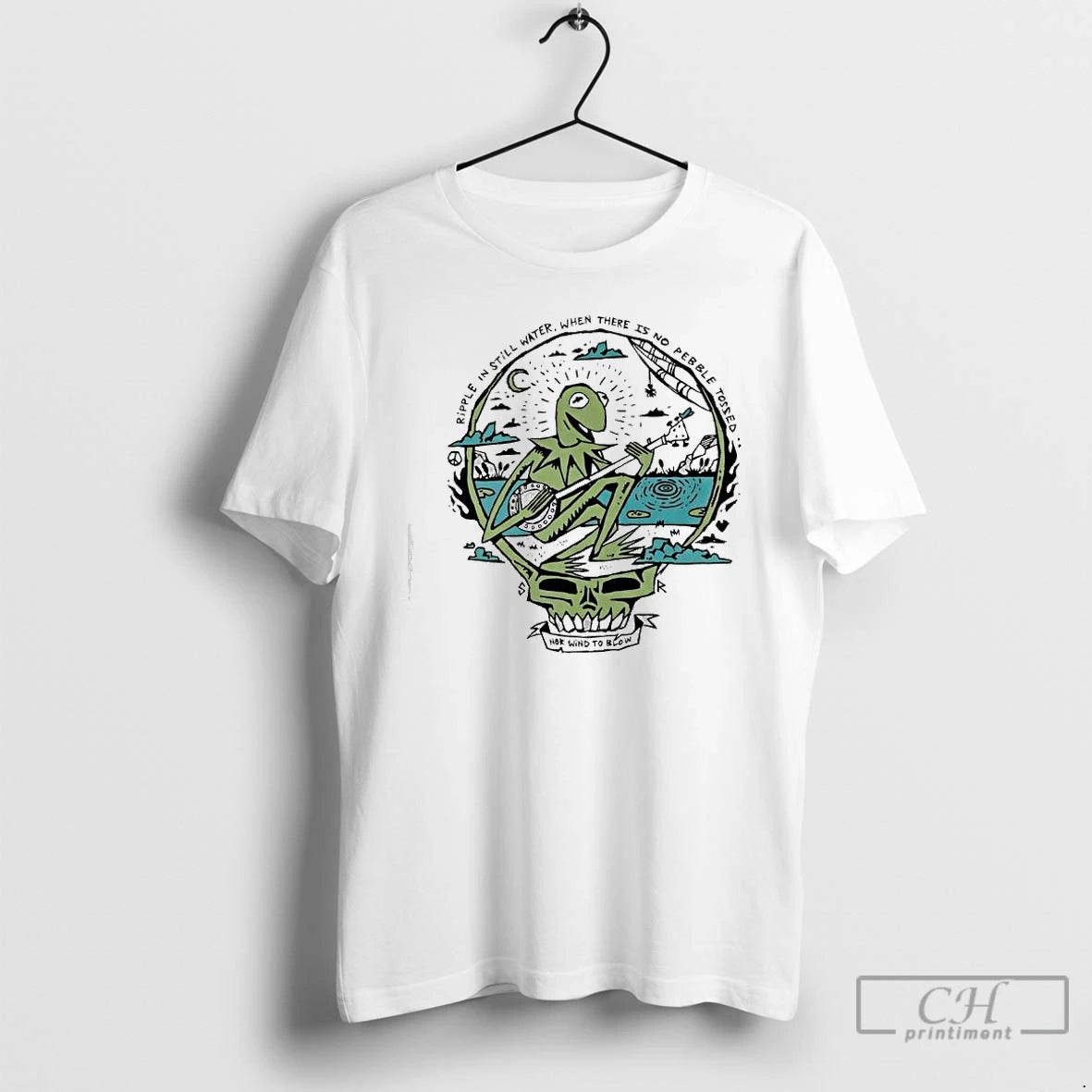 Classic Kermit The Frog Grateful Dead Ripple In Still Water When There Is No Pebble T-Shirts, Hoodie, Sweatshirt