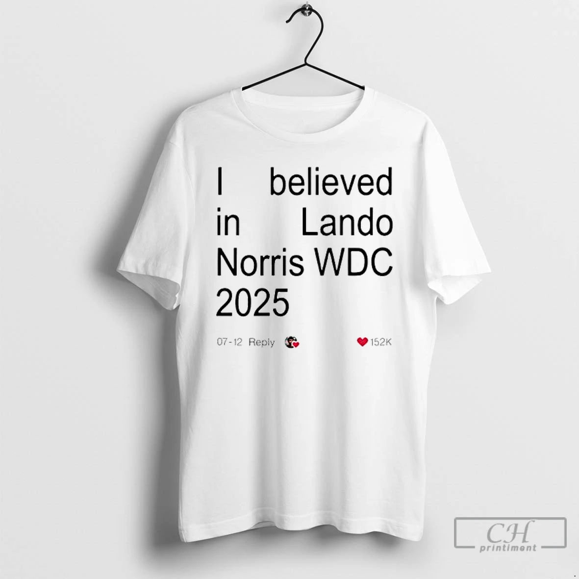 Classic Lando 2025 World Drivers Champions I Believed In Lando Wdc 2025 T Shirts Sweater Hoodie, Sweatshirt | WearSparks.com