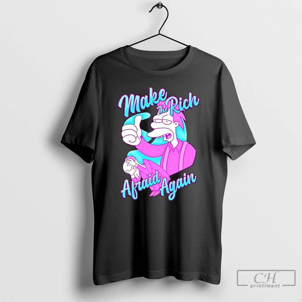 Classic Lenny Leonard The Simpsons Make The Rich Afraid Again T-Shirts, Hoodie, Sweatshirt | WearSparks.com