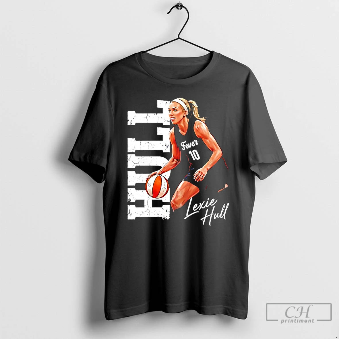Classic Lexie Hull Indiana Fever Name And Number Signature Cartoon