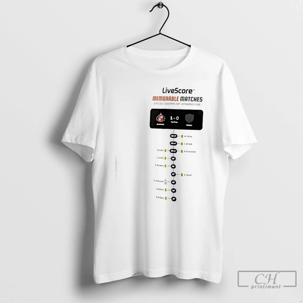 Classic Livescore Memorable Matches 1 0 Football Match Graphic T-Shirts, Hoodie, Sweatshirt | WearSparks.com