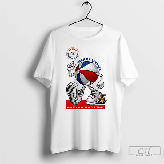 Classic Los Angeles Lakers X Harlem Globetrotters Keep On Spinning 2026 T-Shirts, Hoodie, Sweatshirt | WearSparks.com