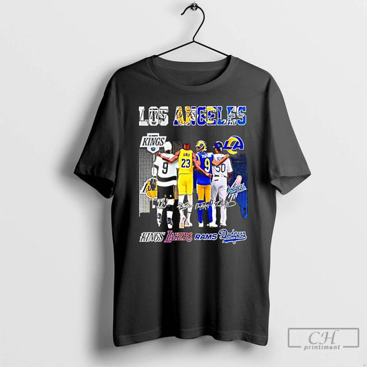 Classic Los Angeles Professional Sports Teams And Players Kings Lakers Rams And Dodgers T Shirts Hoodie, Sweatshirt