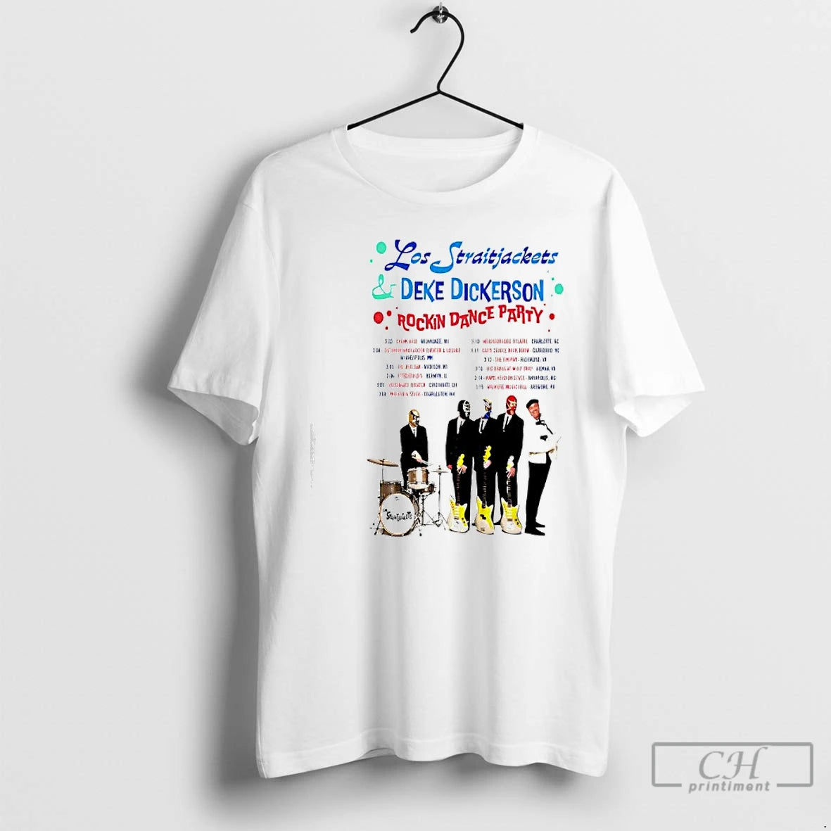Classic Los Straitjackets Rockin Dance Party 2026 Shows T-Shirts, Hoodie, Sweatshirt | WearSparks.com
