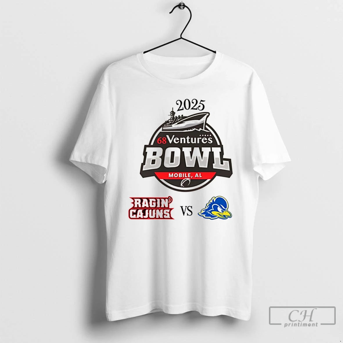 Classic Louisiana Ragin Cajuns Vs Delaware Blue Hens 2025 68 Ventures Bowl Christmas T Shirts Hoodie, Sweatshirt