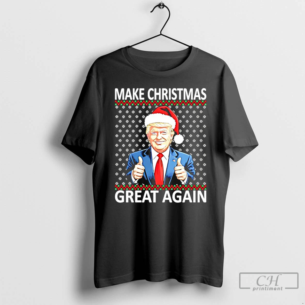 Classic Make Christmas Great Again Funny Trump T-Shirts, Hoodie, Sweatshirt | WearSparks.com
