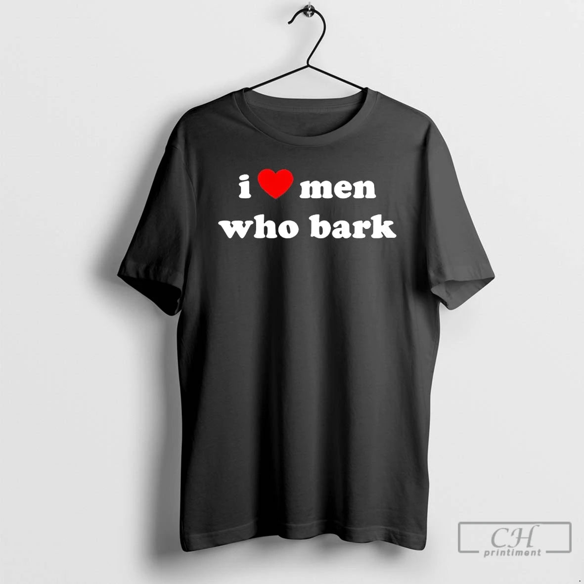 Classic Marci I Love Men Who Bark Heart
