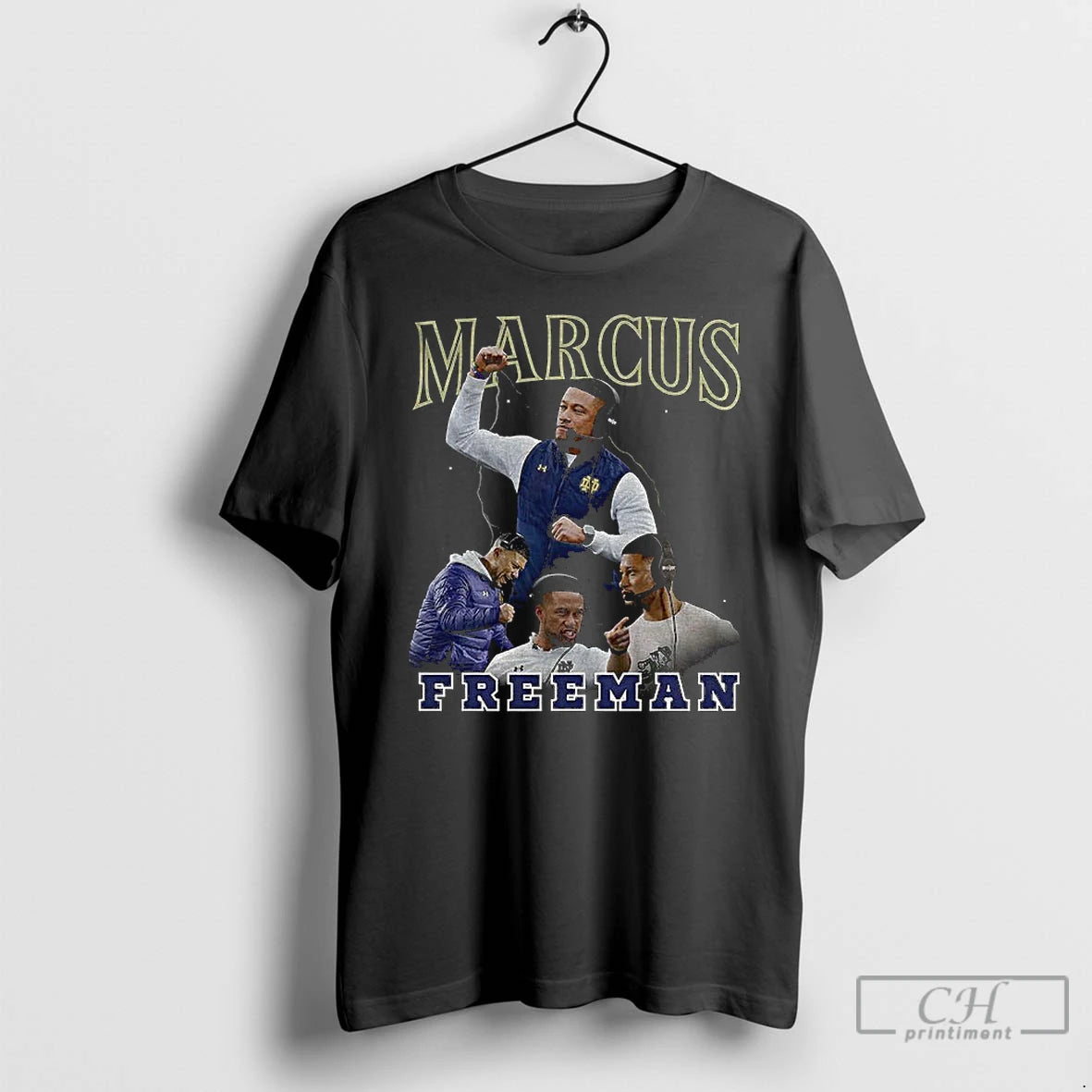 Classic Marcus Freeman Notre Dame Fighting Irish Football Graphic Vintage T-Shirts, Hoodie, Sweatshirt | WearSparks.com