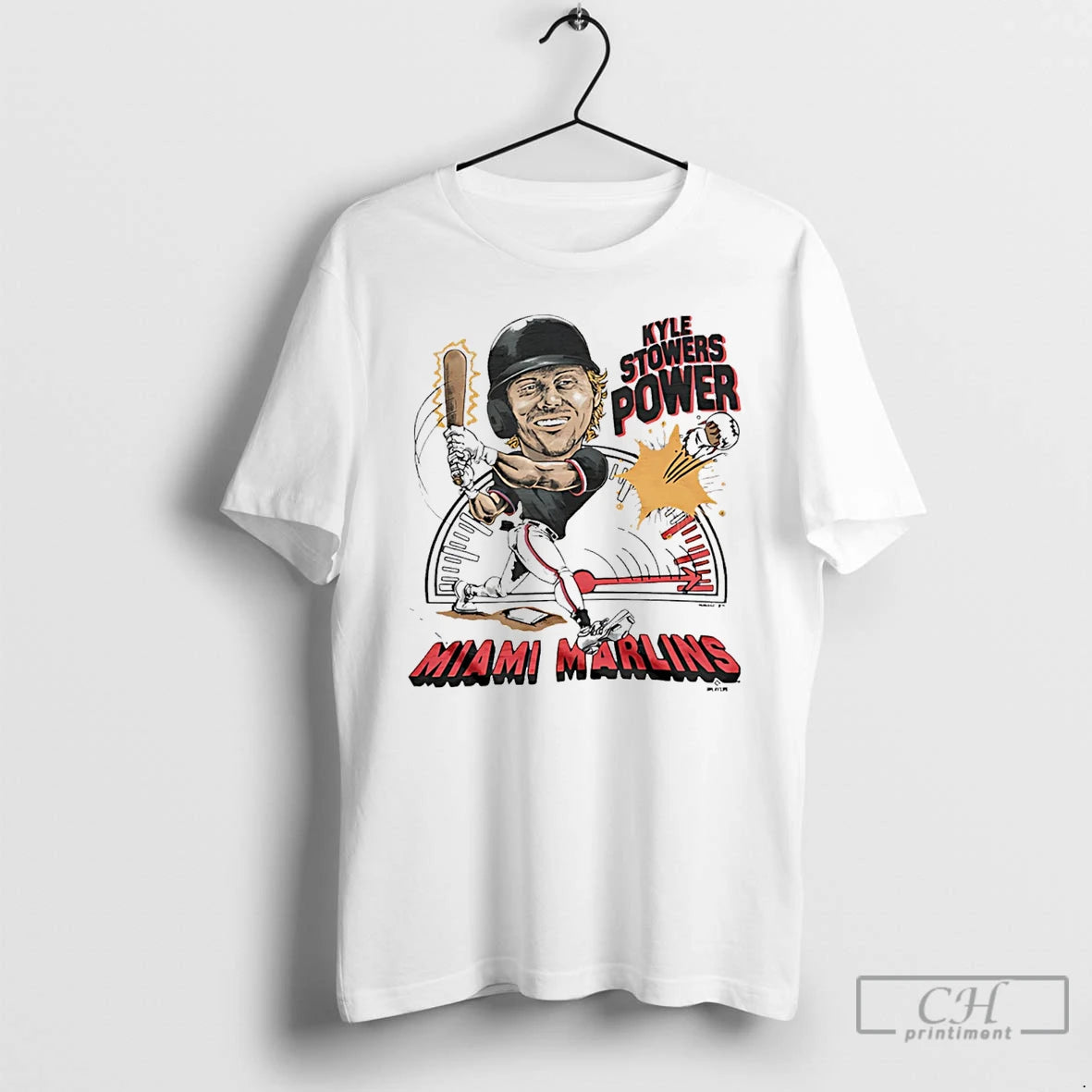 Classic Marlins Kyle The Stowers Power Miami Marlins Signature Caricature