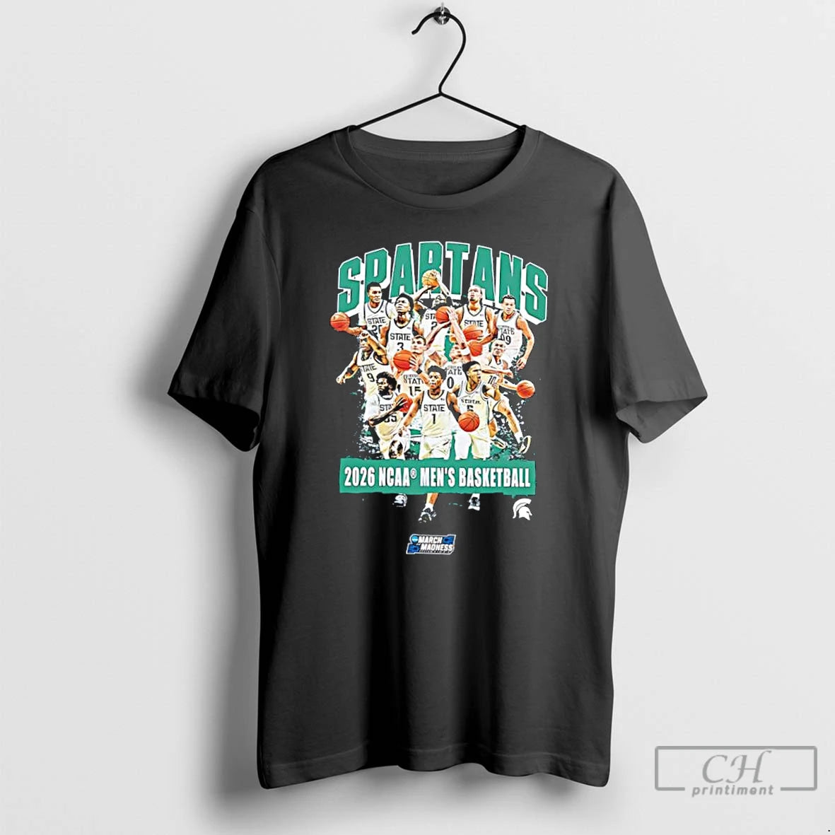 Classic Michigan State University Spartans 2026 Ncaa March Madness Mens Basketball Team T Shirts Sweater