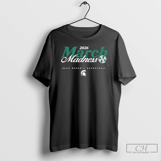 Classic Michigan State Womens Basketball Ncaa March Madness 2026 Logo