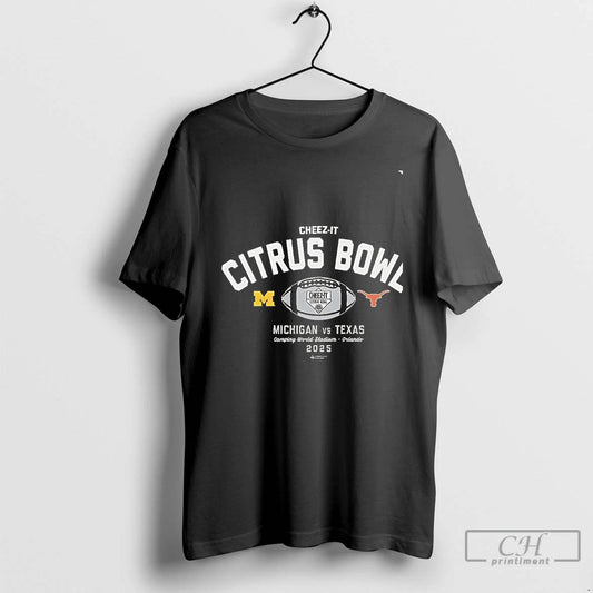 Classic Michigan Wolverines Vs Texas Longhorns 2025 Cheez It Citrus Bowl Stadium Chriast T Shirts Hoodie, Sweatshirt
