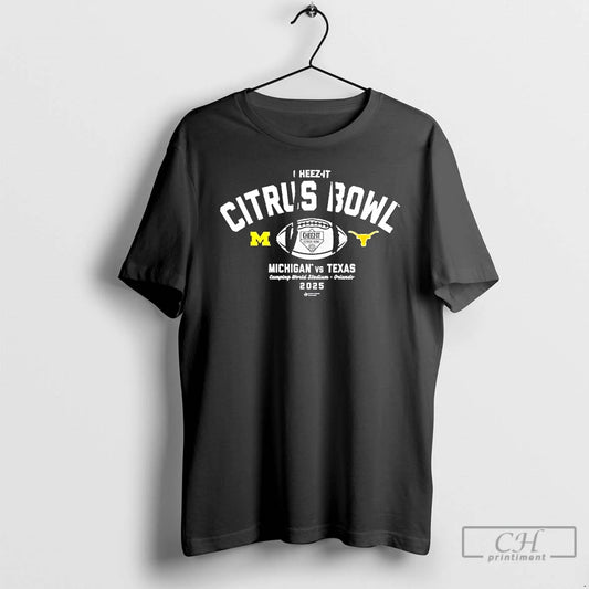 Classic Michigan Vs Texas Orlando 2025 Cheez It Citrus Bowl Game Camping World Stadium T-Shirts, Hoodie, Sweatshirt