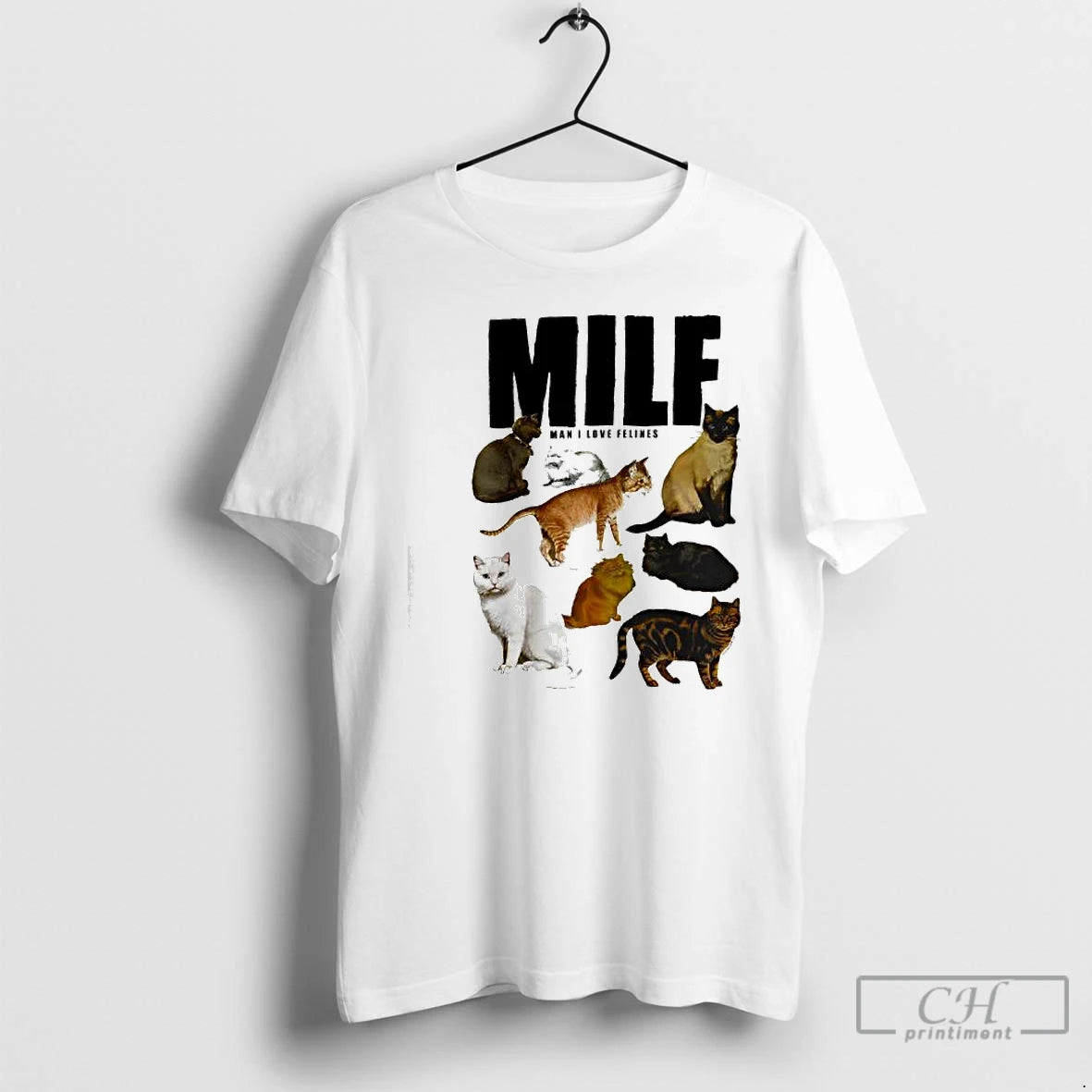 Classic Milf Man I Love Felines Cat T-Shirts, Hoodie, Sweatshirt | WearSparks.com