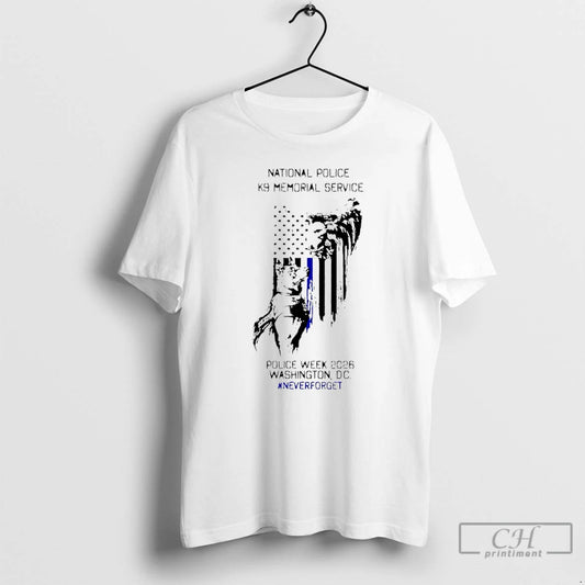 Classic National Police K9 Memorial Service Police Week 2026 Washington D C T Shirts Sweater