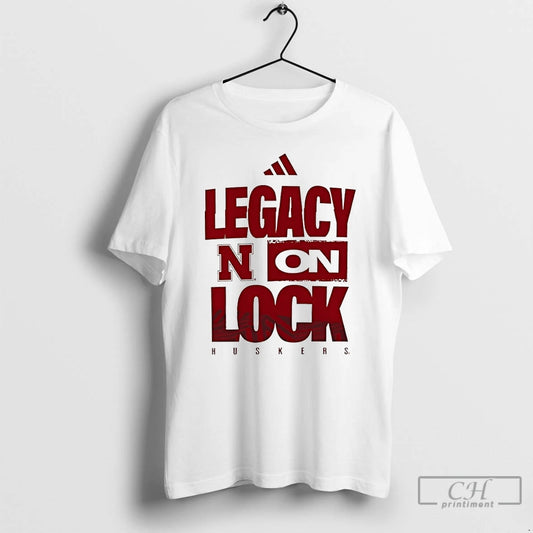 Classic Nebraska Cornhuskers Basketball Legacy On Lock Logo