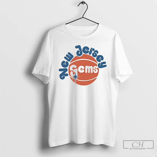 Classic New Jersey Gems Basketball Logo