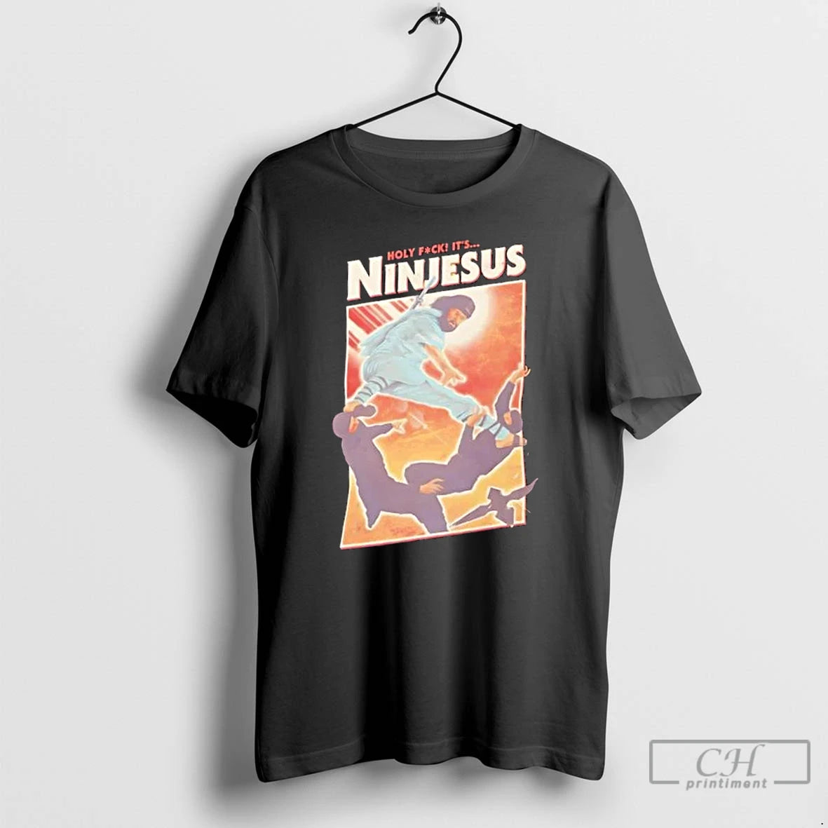 Classic Ninjesus Holy Fuck Parody Funny Adult T-Shirts, Hoodie, Sweatshirt | WearSparks.com
