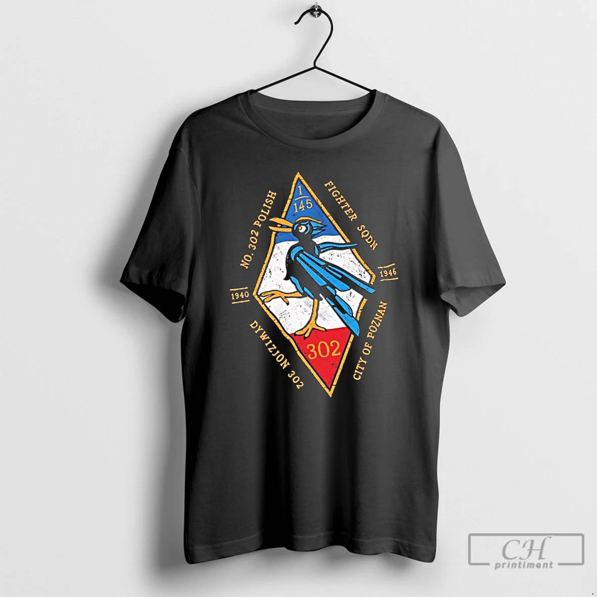 Classic No 302 City Of Poznan Polish Fighter Squadron T-Shirts, Hoodie, Sweatshirt | WearSparks.com