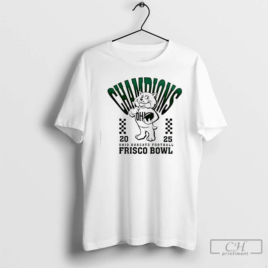Classic Ohio Bobcats Football Frisco Bowl Champions 2025 Mascot T-Shirts, Hoodie, Sweatshirt | WearSparks.com