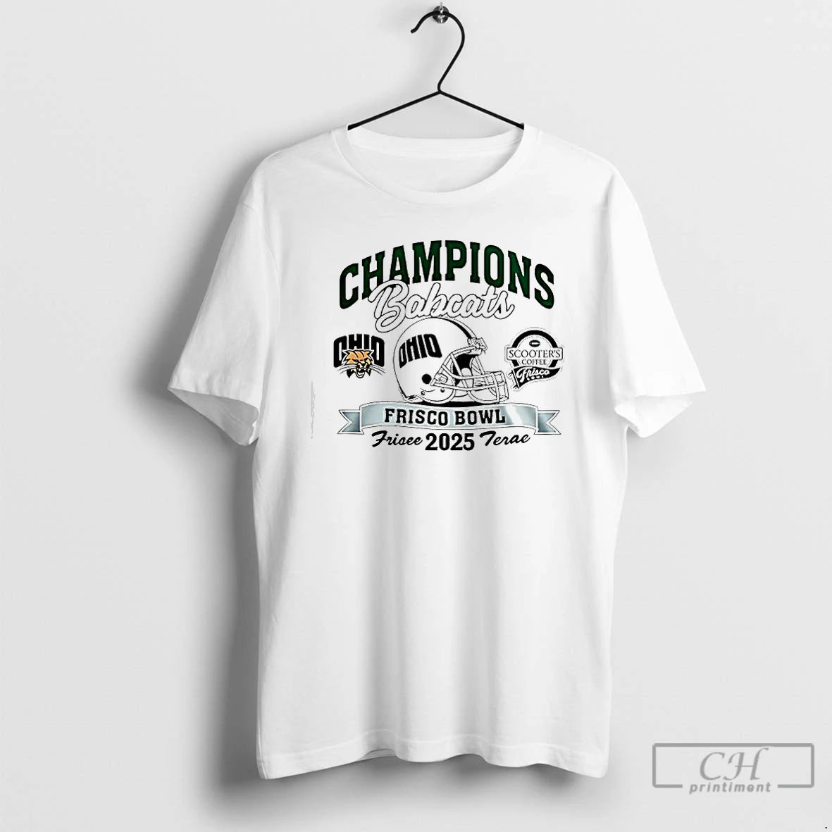 Classic Ohio Bobcats Frisco Bowl Champions 2025 Helmet T-Shirts, Hoodie, Sweatshirt | WearSparks.com