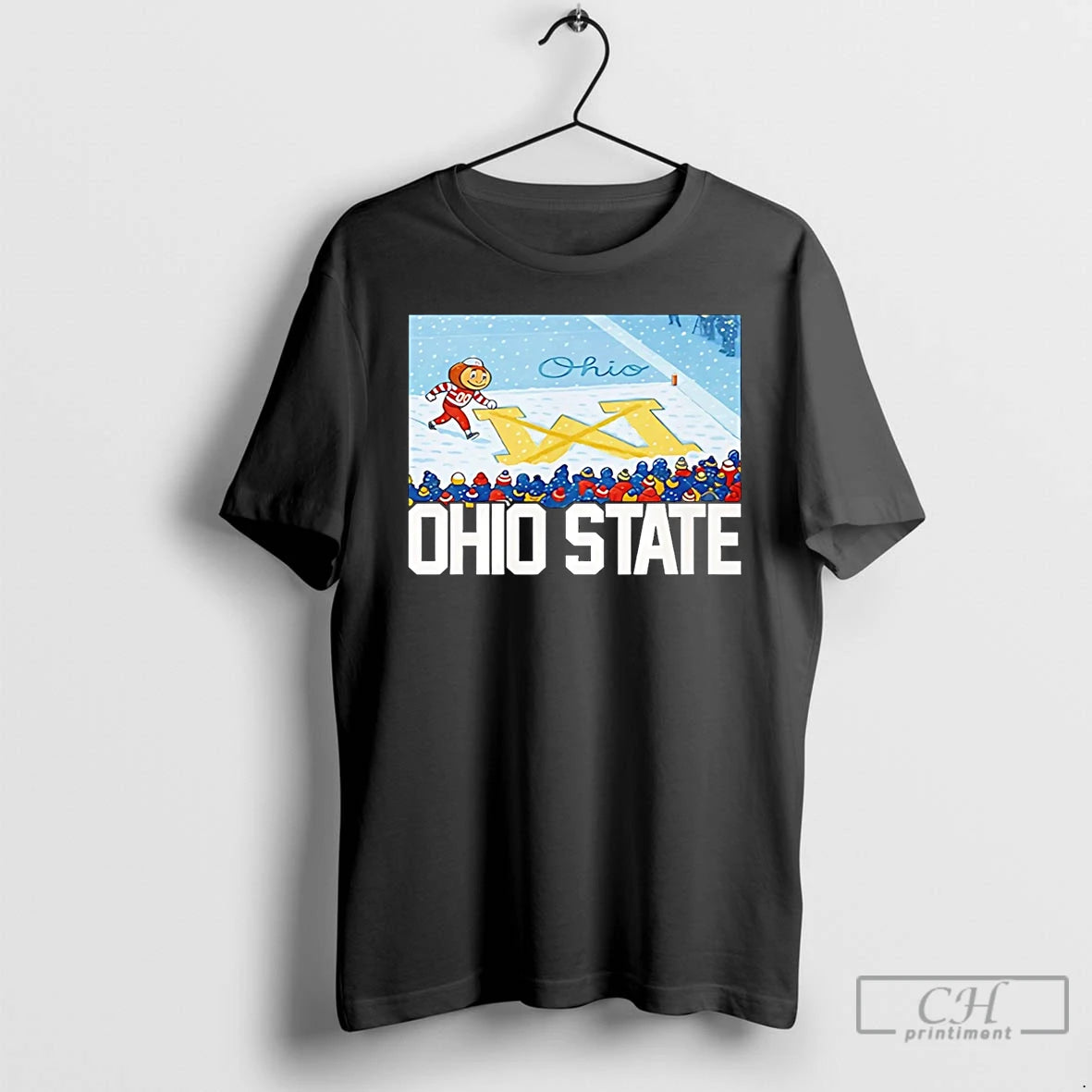 Classic Ohio Vs Michigan Rivalry Script Ohio On Big M T-Shirts, Hoodie, Sweatshirt | WearSparks.com