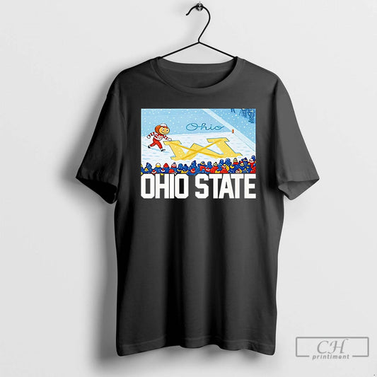 Classic Ohio Vs Michigan Rivalry Script Ohio On Big M T-Shirts, Hoodie, Sweatshirt | WearSparks.com