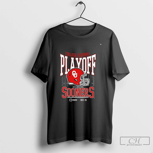 Classic Oklahoma Sooners 2025 26 College Football Playoff Cfp Helmet Chriast T-Shirts, Hoodie, Sweatshirt | WearSparks.com