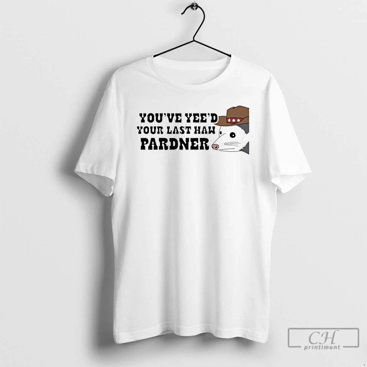Classic Opossum Cowboy Youve Yees Your Last Haw Pardner T-Shirts, Hoodie, Sweatshirt | WearSparks.com