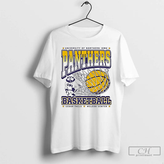 Classic Panthers Basketball University Of Northern Iowa Cedar Falls Mcleod Center Max Collegiate T Shirts