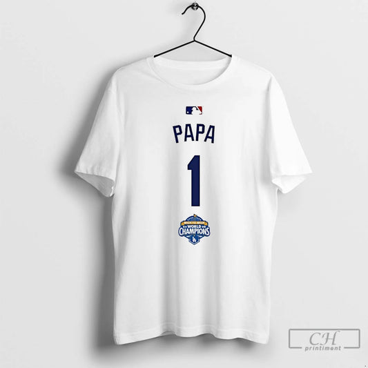 Classic Papa 1 Back To Back Champs World Champions T-Shirts, Hoodie, Sweatshirt | WearSparks.com