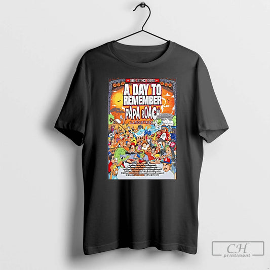 Classic Papa Roach Big Rock 2026 Tour T-Shirts, Hoodie, Sweatshirt | WearSparks.com