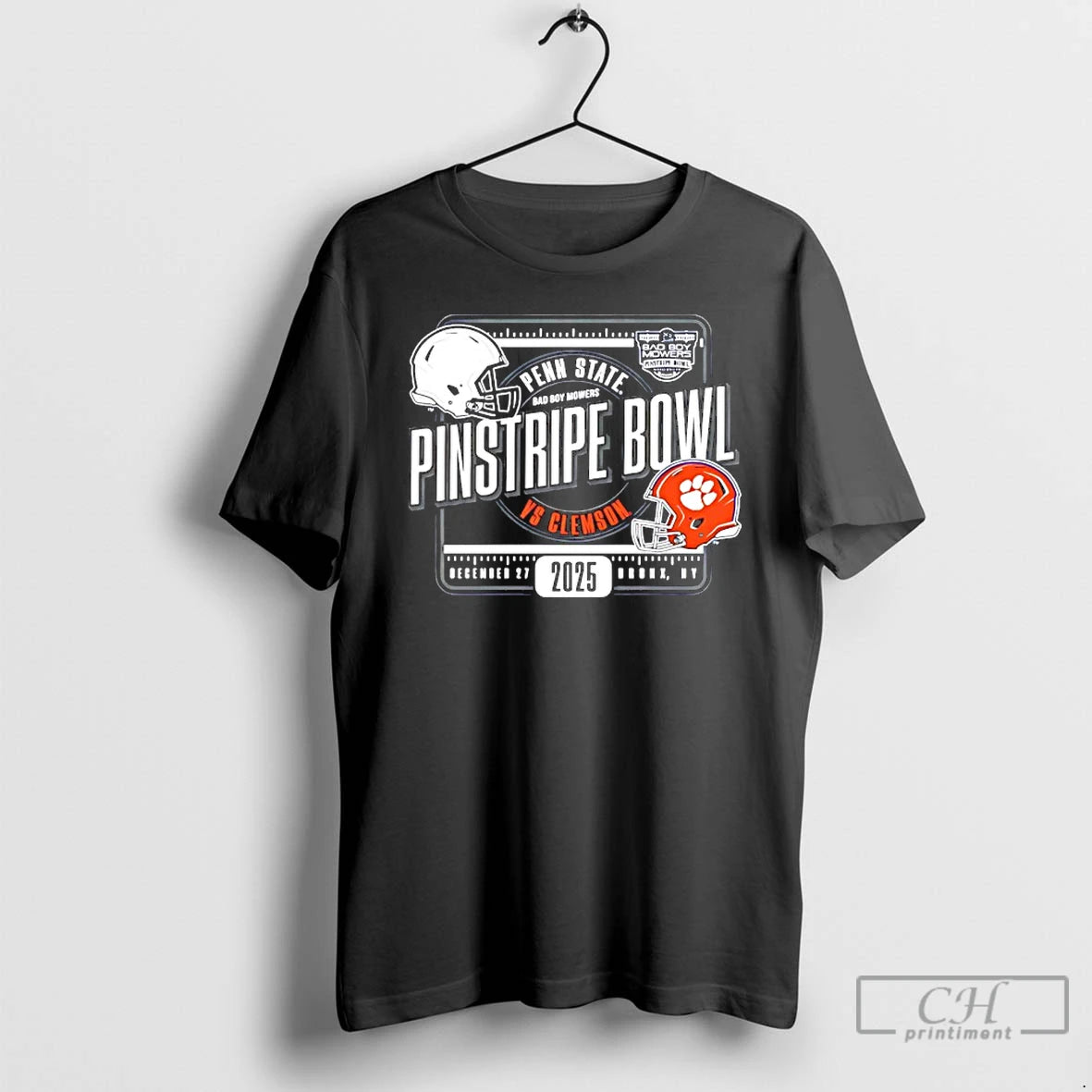 Classic Penn State Vs Clemson 2025 Bad Boy Mowers Pinstripe Bowl Helmets T Shirts Sweater Hoodie, Sweatshirt | WearSparks.com