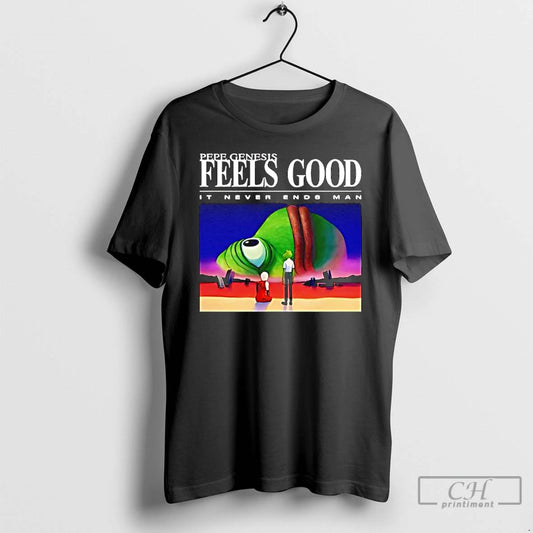 Classic Pepe Genesis Feels Good It Never Ends Man T-Shirts, Hoodie, Sweatshirt | WearSparks.com